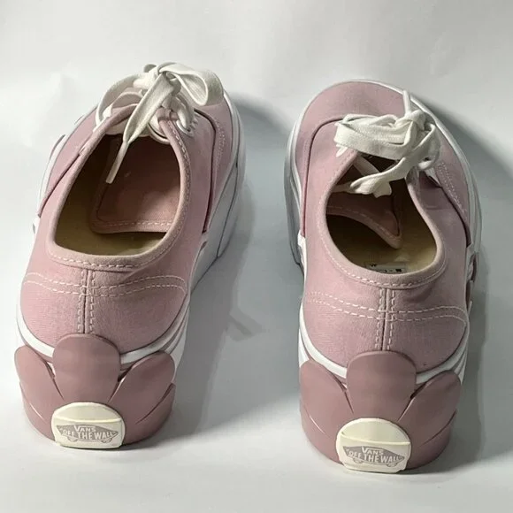 Vans Pink Canvas Platform Sneakers W/ Floral Design Womens Size 6.5 - Picture 7 of 9